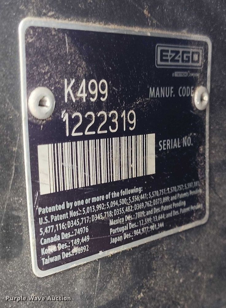 image for item IH9312 1999 EZ-GO K499 golf cart