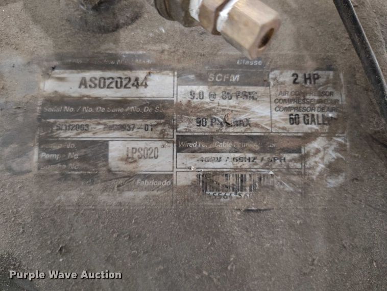 image for item IH9325 2003 Powerex AS020244 air compressor