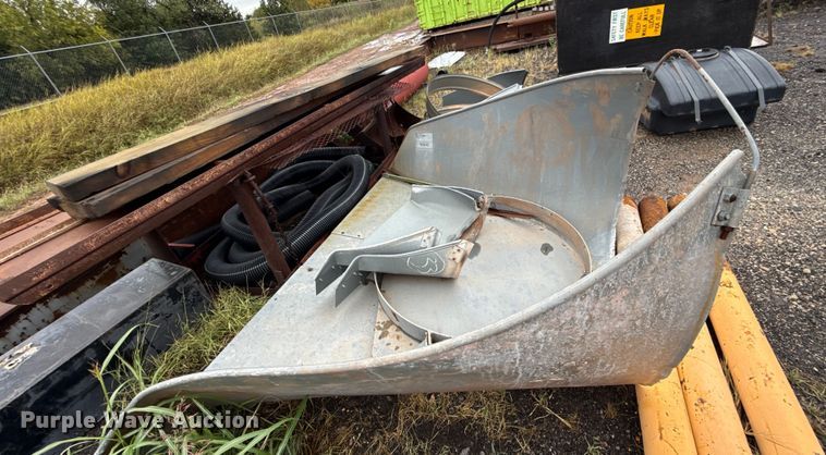 image for item LY9459 (3) Dub Ross galvanized tin horn culvert end caps