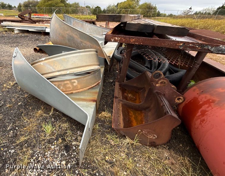 image for item LY9459 (3) Dub Ross galvanized tin horn culvert end caps