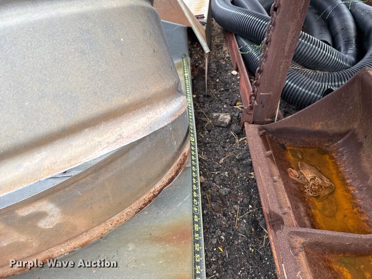 image for item LY9459 (3) Dub Ross galvanized tin horn culvert end caps