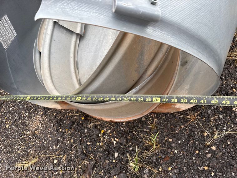 image for item LY9459 (3) Dub Ross galvanized tin horn culvert end caps