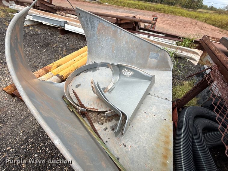 image for item LY9459 (3) Dub Ross galvanized tin horn culvert end caps