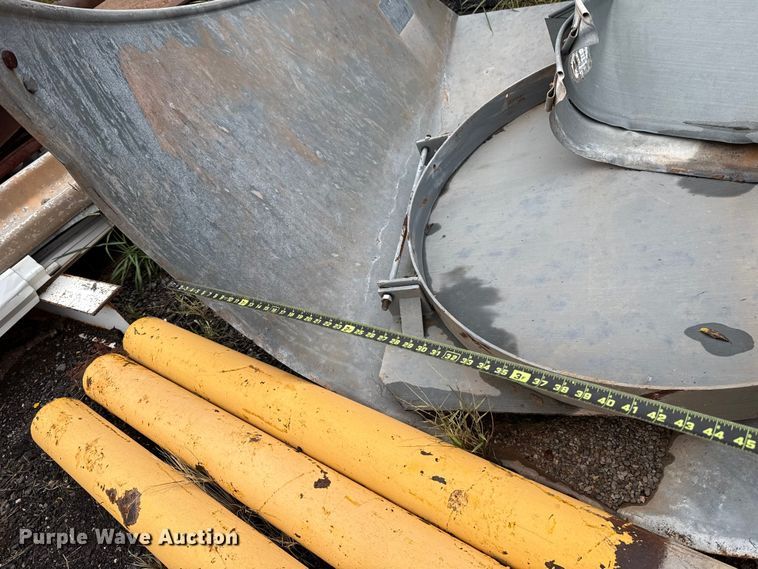 image for item LY9459 (3) Dub Ross galvanized tin horn culvert end caps