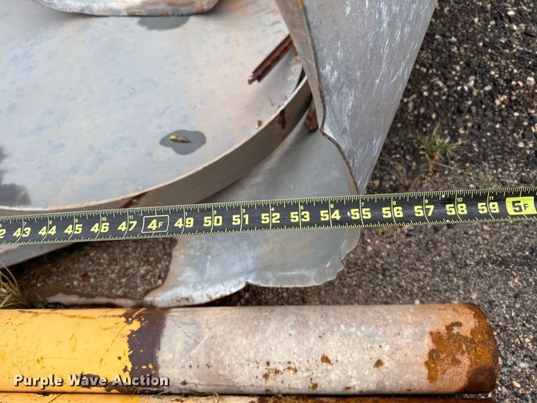 image for item LY9459 (3) Dub Ross galvanized tin horn culvert end caps