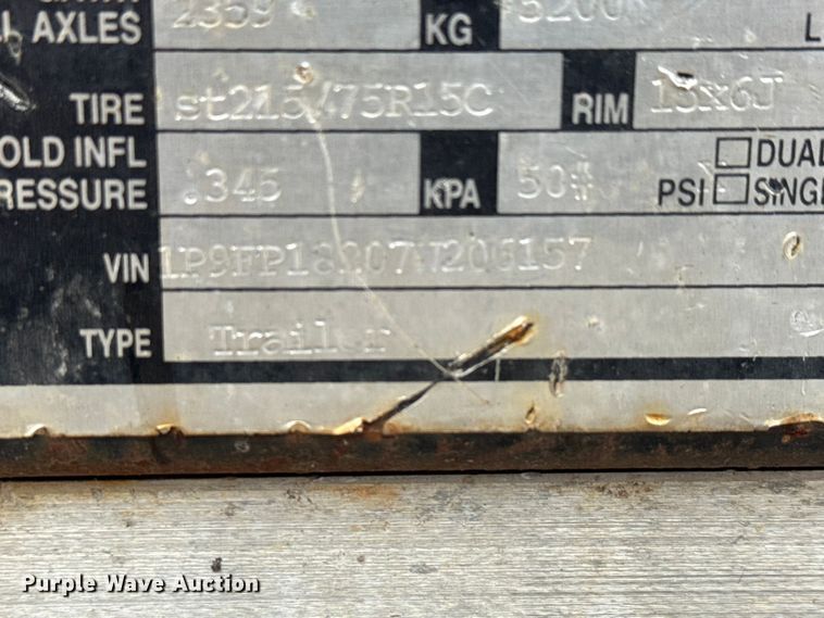 image for item NA9790 2007 Texas Roll-Back Trailers tilt deck utility trailer