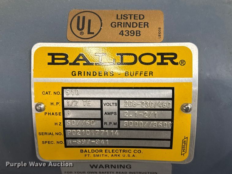 image for item NA9796 Baldor grinder