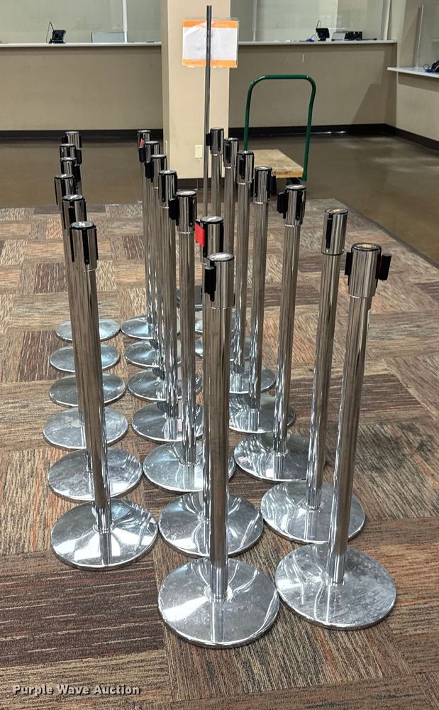 image for item NA9944 (20) Tensabarrier Tensator stanchions