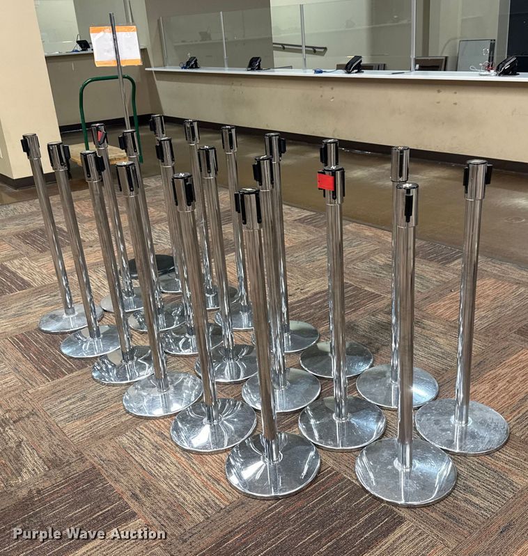 image for item NA9944 (20) Tensabarrier Tensator stanchions