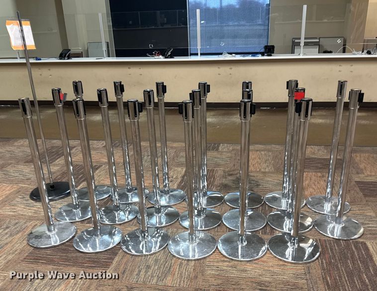 image for item NA9944 (20) Tensabarrier Tensator stanchions