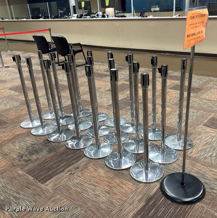 image for item NA9944 (20) Tensabarrier Tensator stanchions