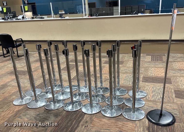 image for item NA9944 (20) Tensabarrier Tensator stanchions