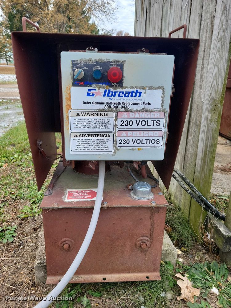 image for item NO9759 Galbreath Pack-Man hydraulic trash compactor