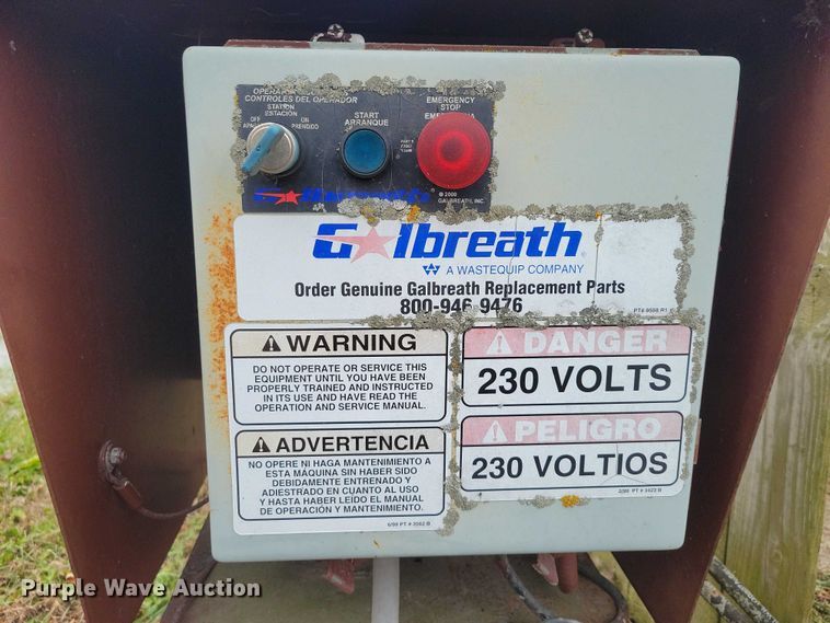 image for item NO9759 Galbreath Pack-Man hydraulic trash compactor