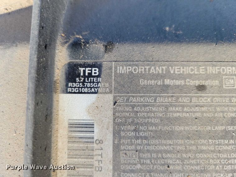 image for item NO9761 1994 Chevrolet K1500 Ext. Cab pickup truck