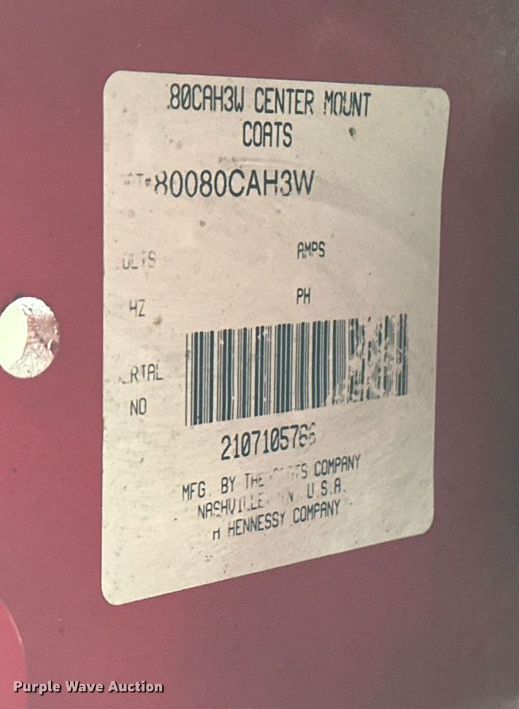 image for item DF8635 Coats 80C tire machine