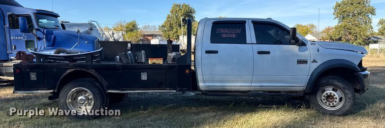 image for item DJ7877 2012 Dodge Ram 5500 Crew Cab flatbed truck