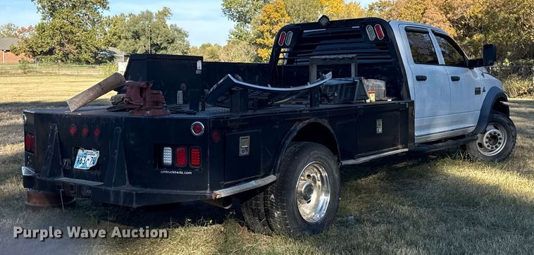 image for item DJ7877 2012 Dodge Ram 5500 Crew Cab flatbed truck