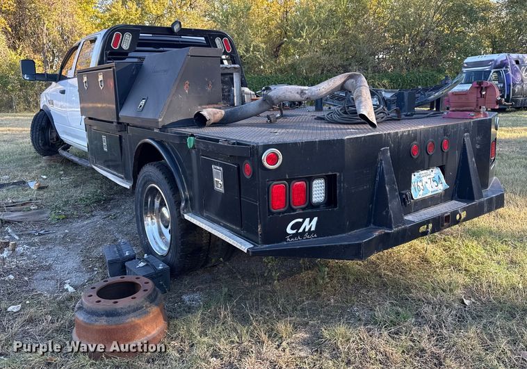 image for item DJ7877 2012 Dodge Ram 5500 Crew Cab flatbed truck