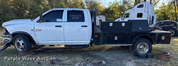 image for item DJ7877 2012 Dodge Ram 5500 Crew Cab flatbed truck