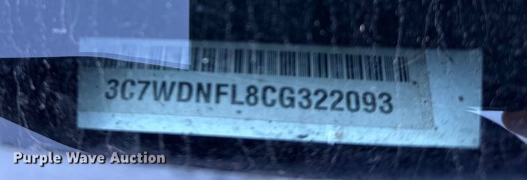 image for item DJ7877 2012 Dodge Ram 5500 Crew Cab flatbed truck