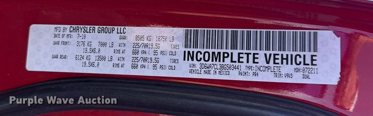 image for item DJ7982 2011 Dodge Ram 5500 Crew Cab utility / service truck