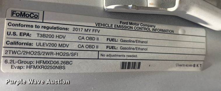 image for item DJ7988 2017 Ford F-250 SuperCab pickup truck