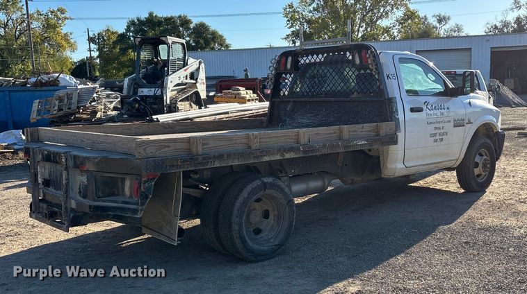 image for item DK0017 2013 RAM 3500 flatbed pickup truck