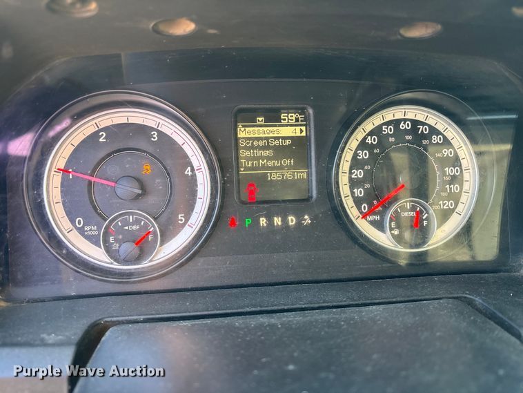 image for item DK0017 2013 RAM 3500 flatbed pickup truck