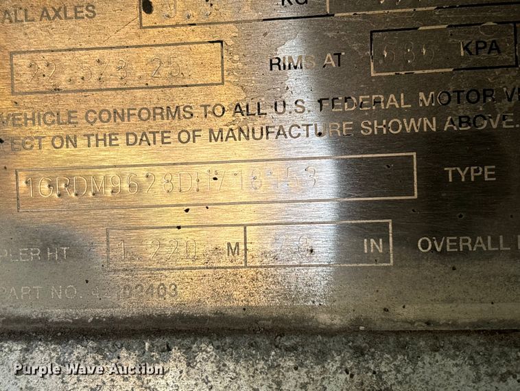 image for item DK0111 2013 Great Dane FXP002400048 flatbed trailer