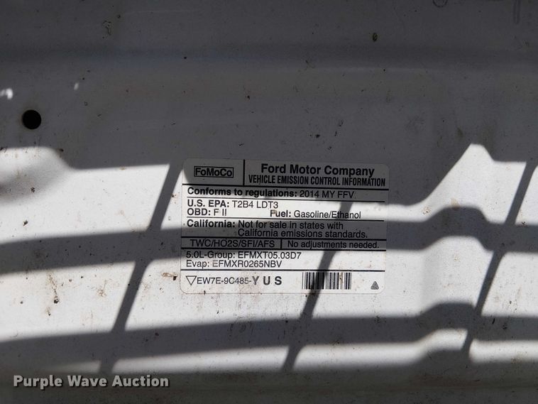 image for item DU3738 2014 Ford F150 SuperCab pickup truck