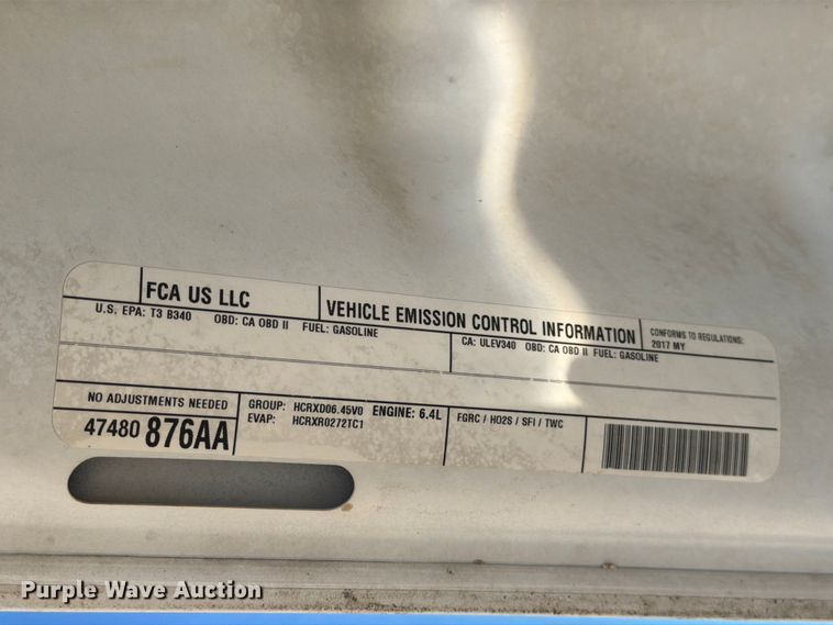 image for item DX5874 2017 RAM 2500 Crew Cab pickup truck