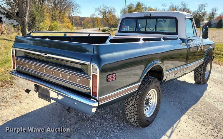 image for item DX6625 1972 Chevrolet K20 Super Custom Camper pickup truck