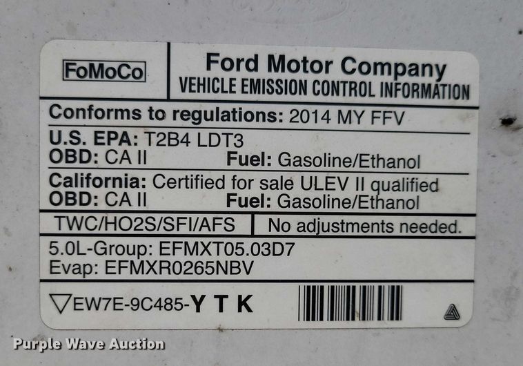 image for item DX6626 2014 Ford F150 SuperCrew pickup truck