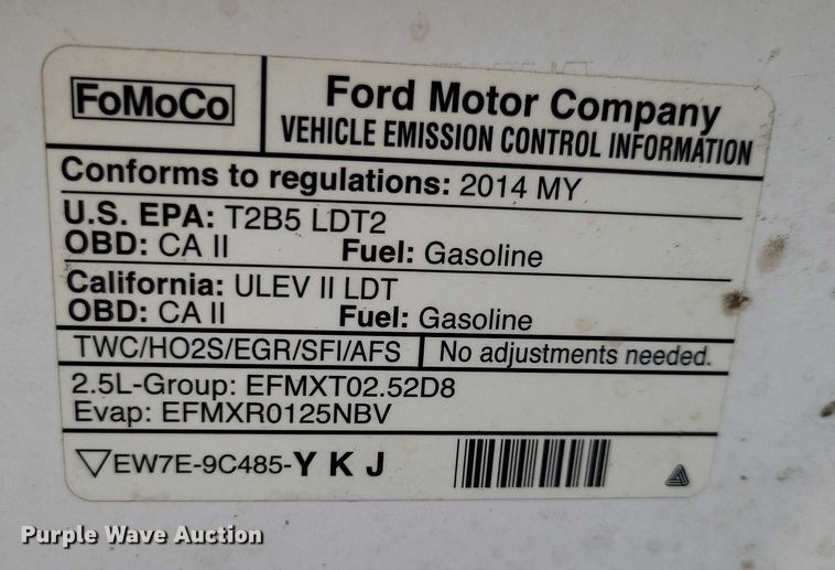 image for item DX6628 2014 Ford Transit Connect van