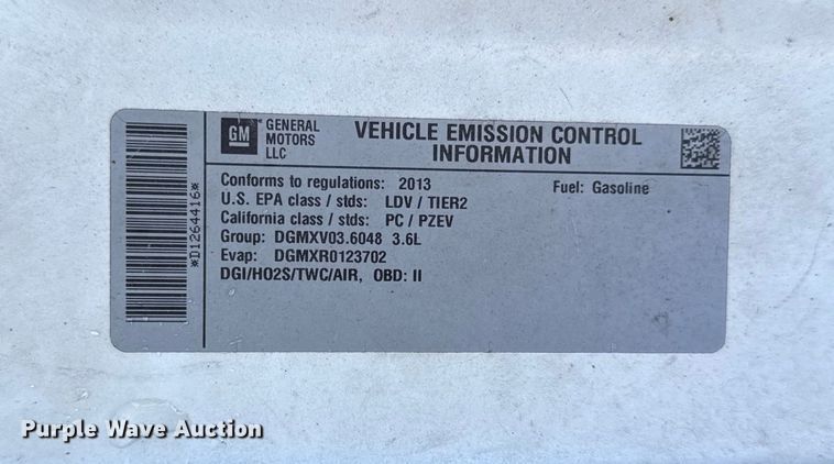 image for item DY8368 2013 Chevrolet Impala 