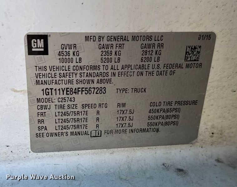 image for item DY8371 2015 GMC Sierra 2500HD SLE Crew Cab pickup truck