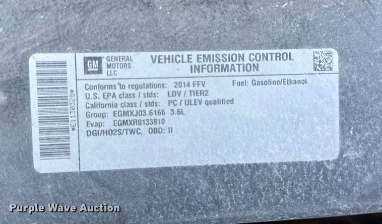 image for item DY8374 2014 Chevrolet Impala 