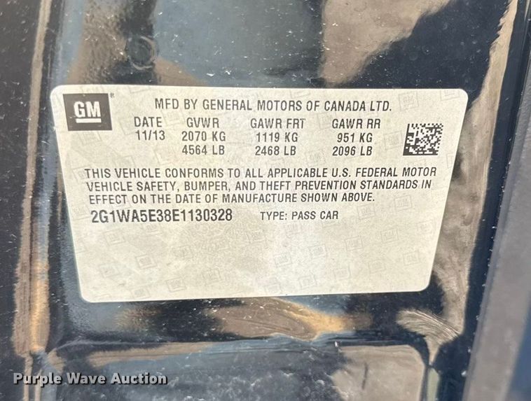 image for item DY8374 2014 Chevrolet Impala 