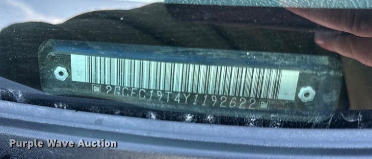 image for item DY8375 2000 Chevrolet Silverado 1500 Ext. Cab pickup truck