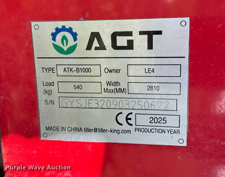image for item DY8397 2025 AGT AKT-B1000 automotive lift