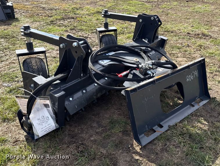 image for item DY8420 2025 LandHonor PR-12-72W skid steer power rake