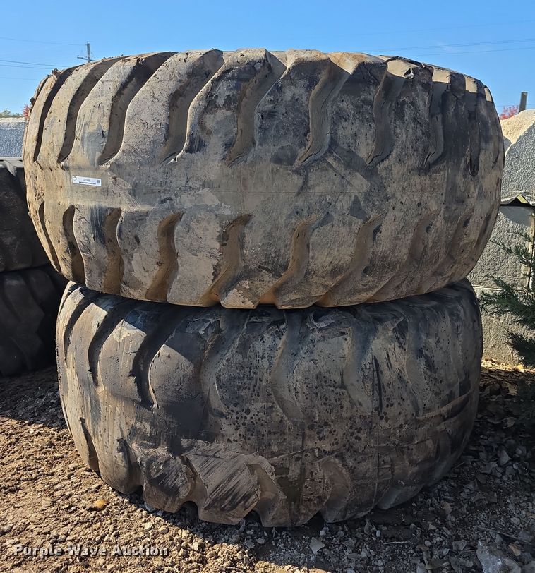 image for item DZ3498 (2) General 37.25-35 tires and wheels