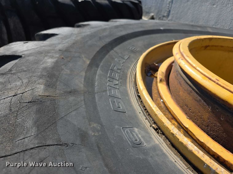 image for item DZ3500 (2) General 29.5-29 tires and wheels