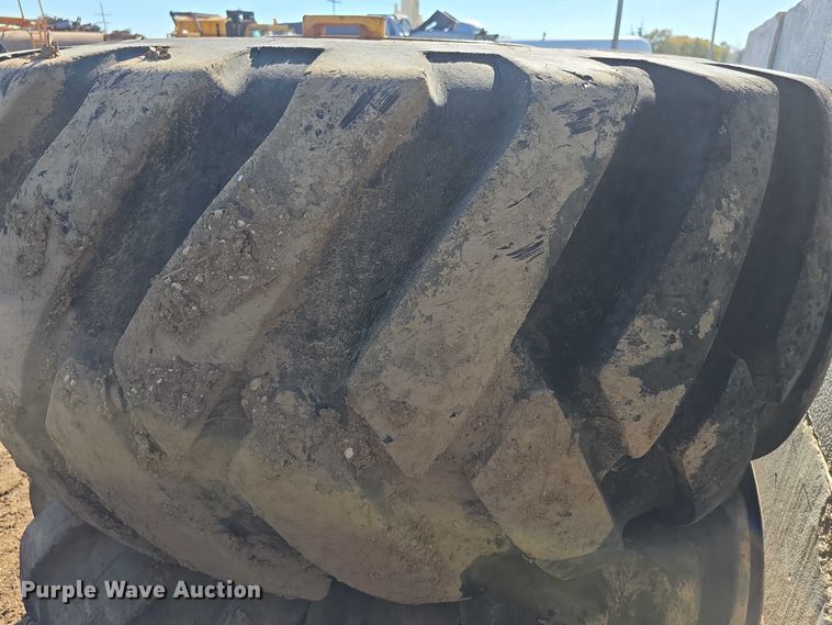 image for item DZ3500 (2) General 29.5-29 tires and wheels