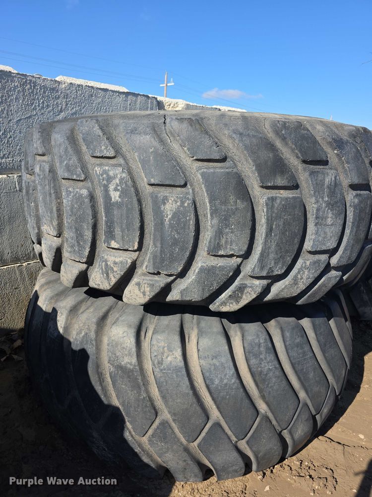 image for item DZ3501 (2) General 29.5-29 tires and wheels