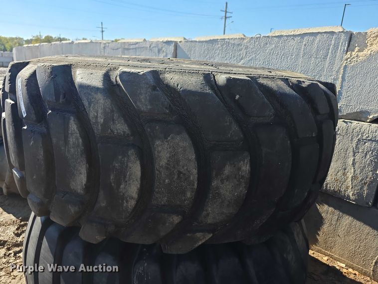 image for item DZ3501 (2) General 29.5-29 tires and wheels