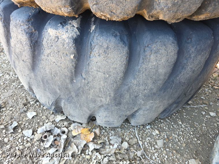 image for item DZ3503 (3) Goodyear 23.5-25 tires and wheels