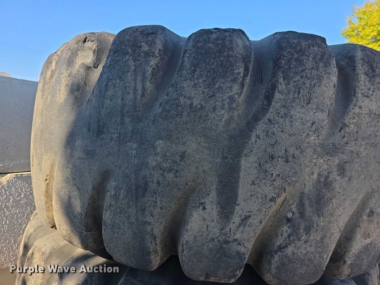 image for item DZ3503 (3) Goodyear 23.5-25 tires and wheels