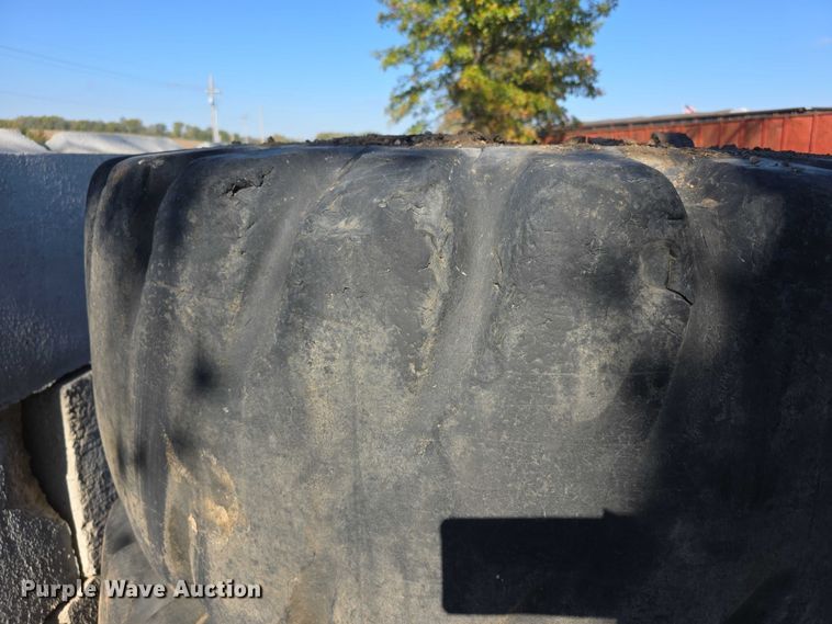 image for item DZ3503 (3) Goodyear 23.5-25 tires and wheels